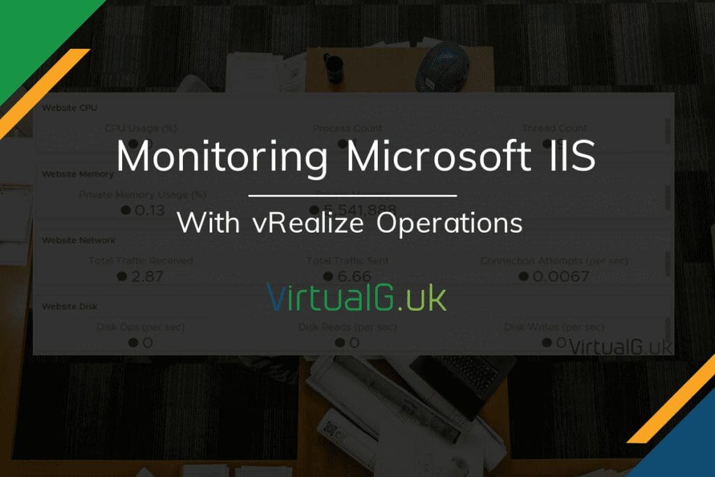 Monitoring Iis with Vrops Virtualguk