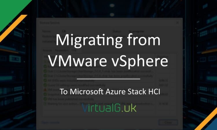 Migrating from vmware to hci