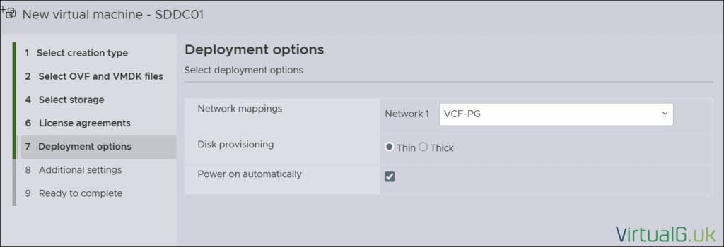 Image Virtualguk Select Deployment Options