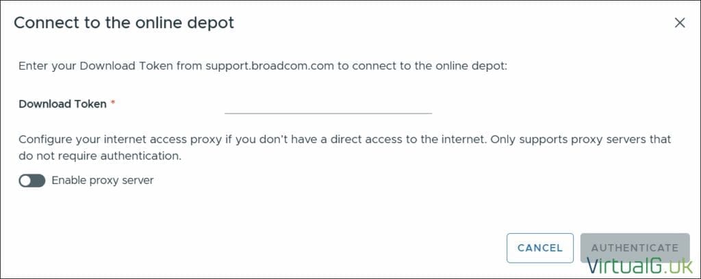 Image Virtualguk Connect to the Vcf 9 Online Depot