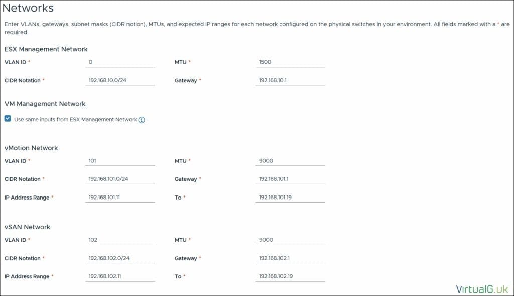 Networks for Vcf 9 Installation Virtualguk Networks for Vcf 9 Installation
