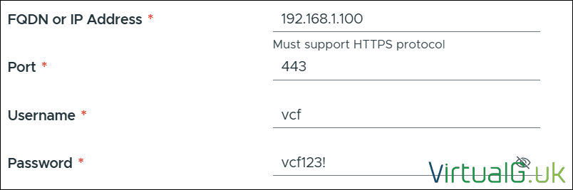 Vcf 9 Lab Deployment Virtualguk 016 Virtualguk Configure the Depot with the Details in the Python Command